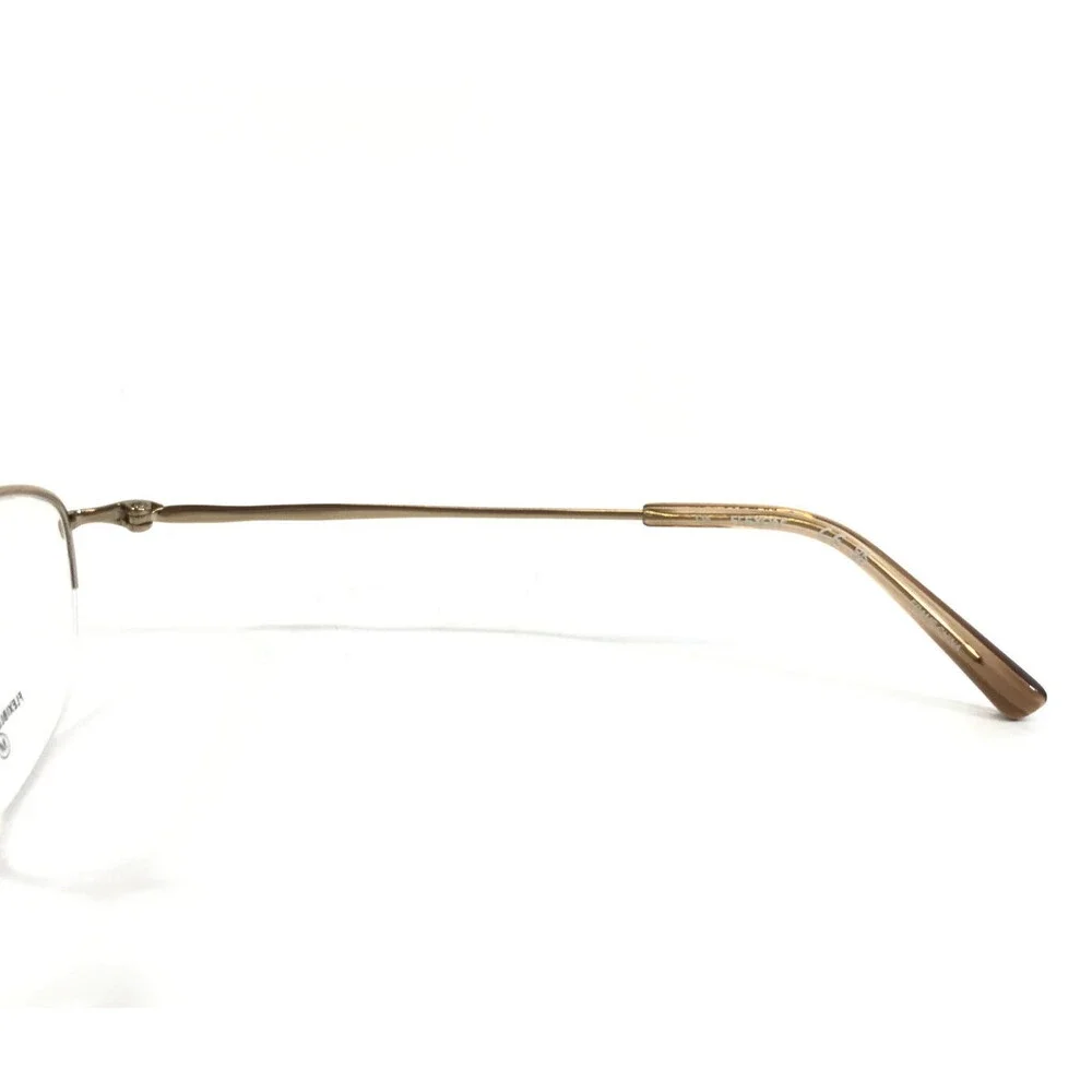 Flexon Eyeglasses Frames W3041 710 Shiny Gold Cat Eye Titanium 52-18-135